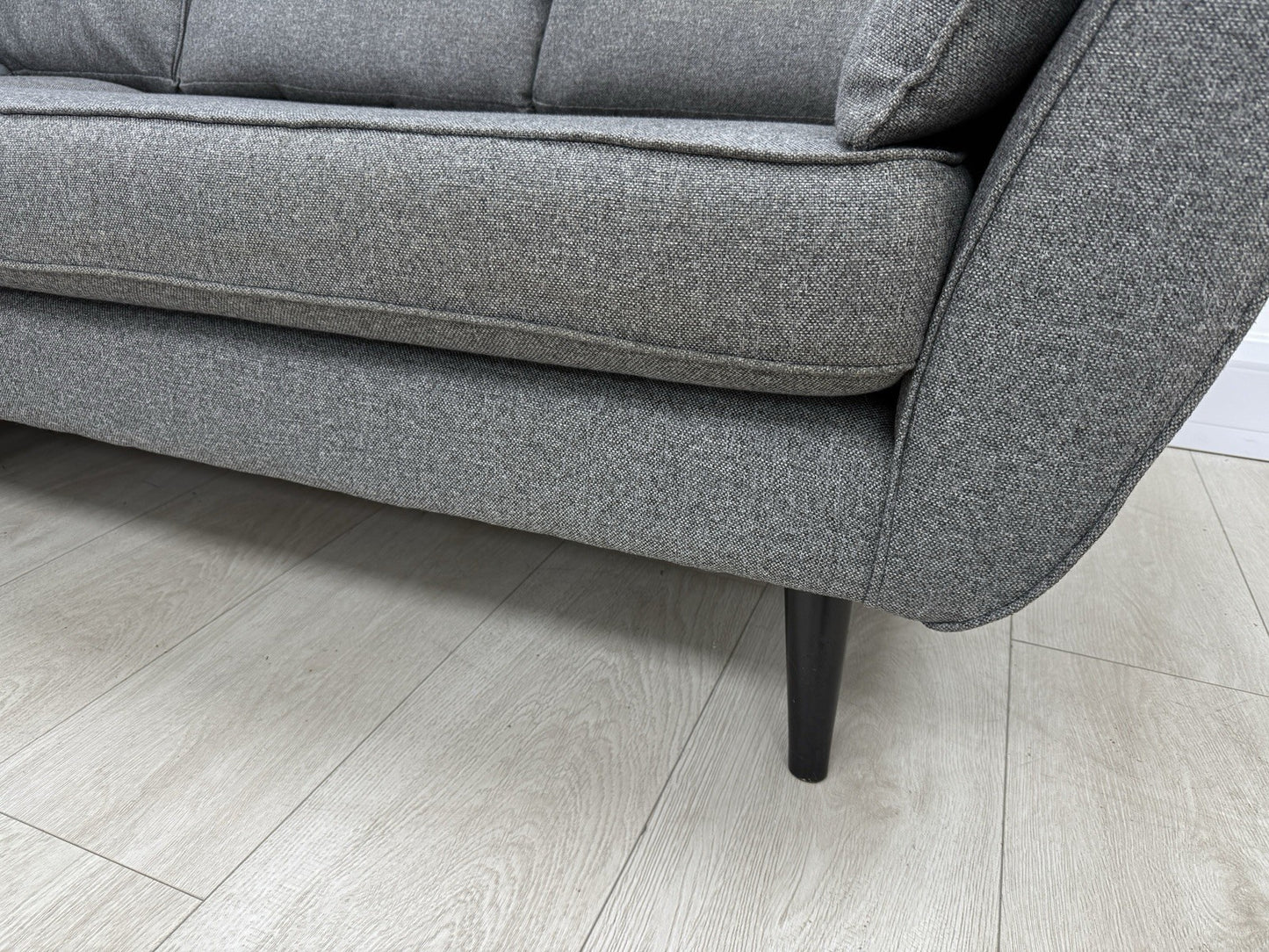 DFS Zinc French Connection Corner Sofa In Grey