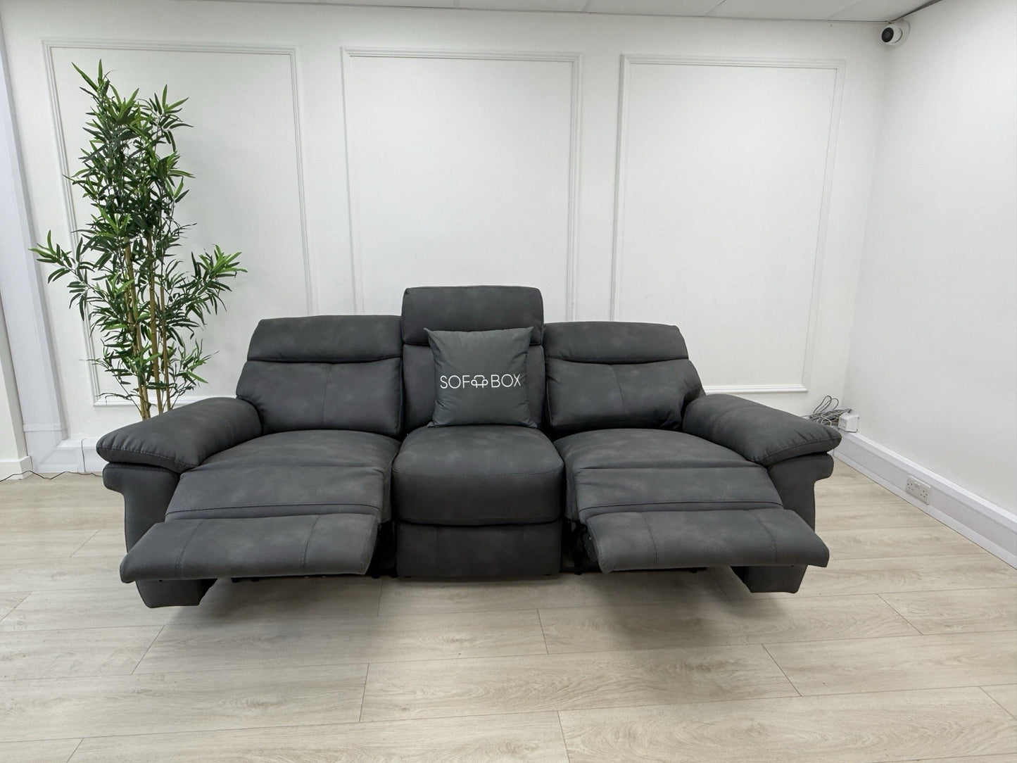 Furniture Village Serene 3 Seater Sofa With Power Recliner, Headrest & Lumbar