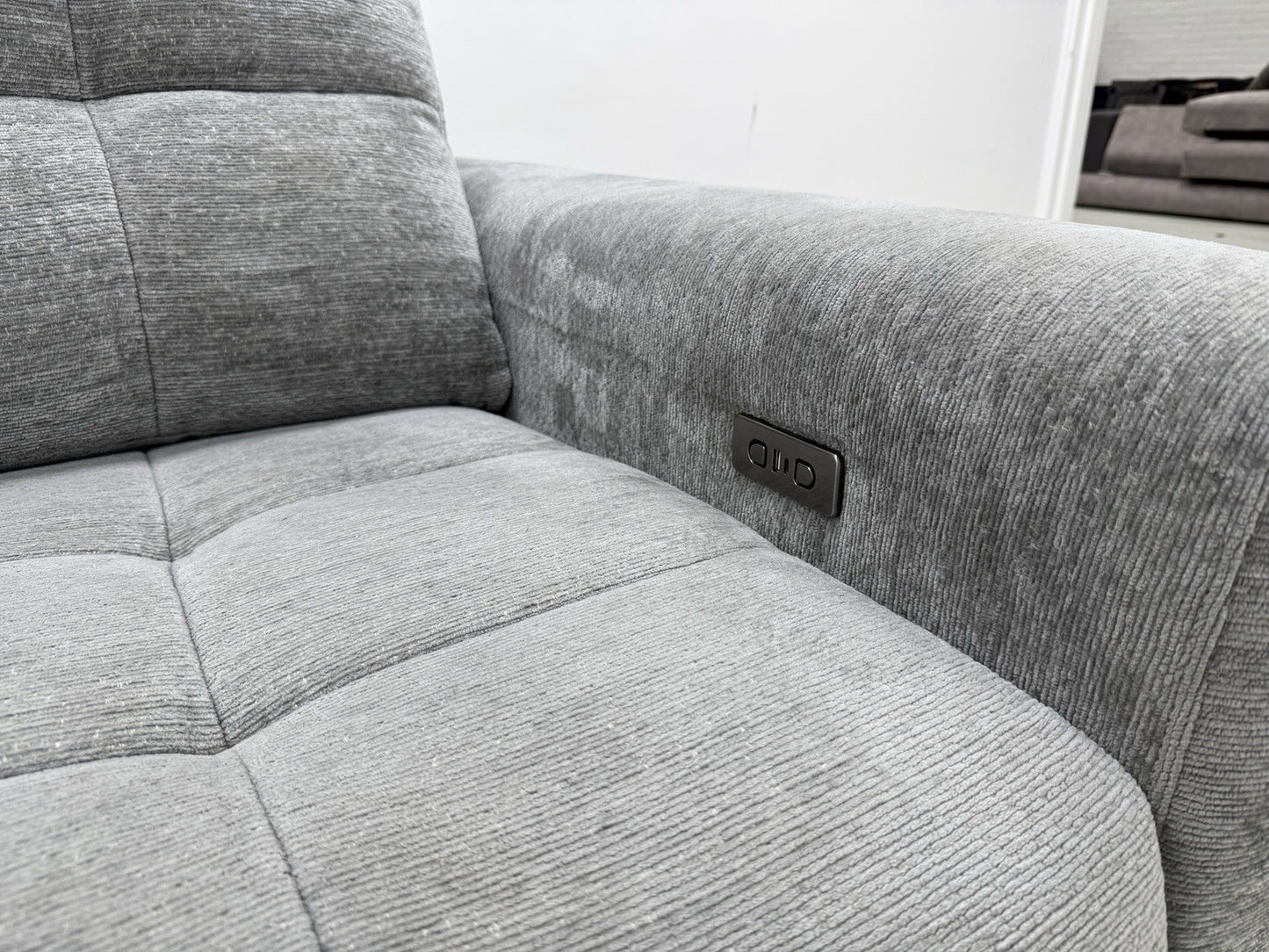 DFS Steller Motion Recliner Corner Sofa In Grey Mist