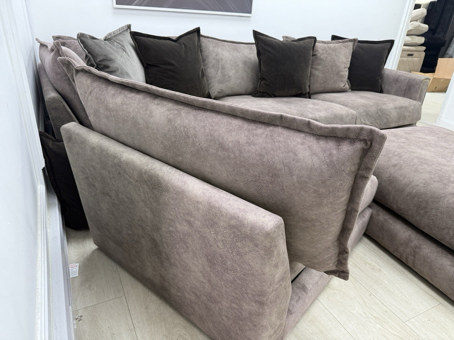 DFS Devine Corner Sofa In Chocolate