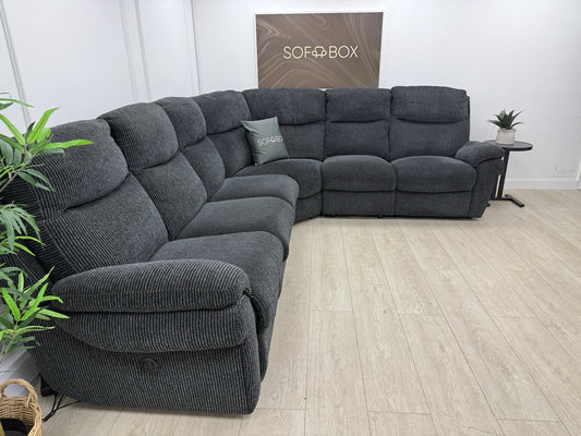 La-Z-Boy Tamla Power Plus Recliner Corner Sofa In Black