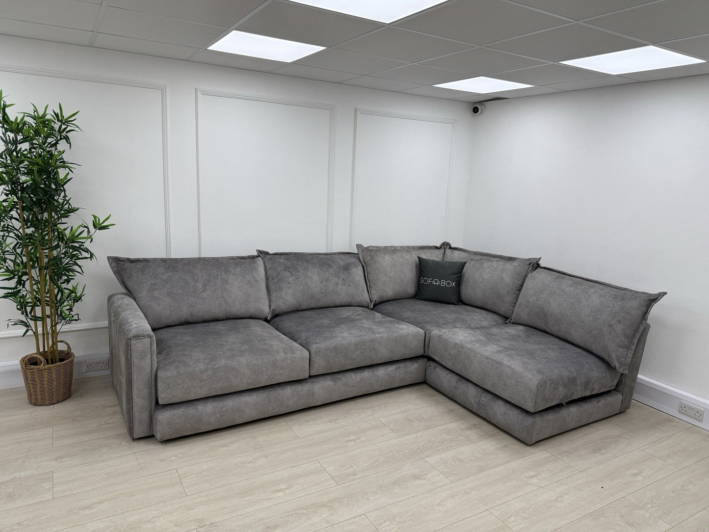 DFS Devine Corner Sofa In Light Grey