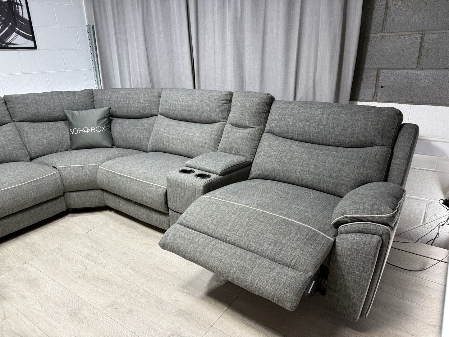 DFS Trek Power Recliner Corner Sofa With Storage