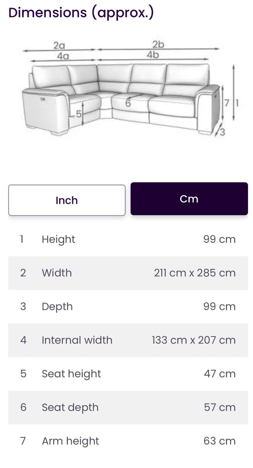 DFS Arwen Power Recliner Corner Sofa Right Hand Facing & Footstool Set In Navy