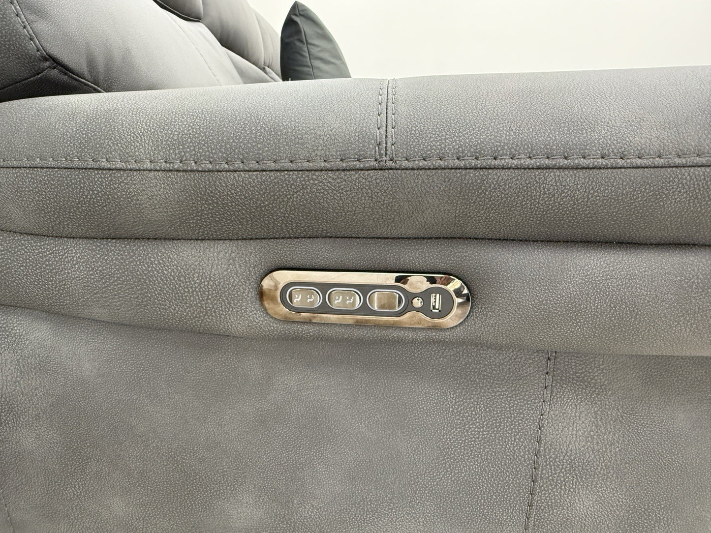Furniture Village Serene 3 Seater Sofa With Power Recliner, Headrest & Lumbar