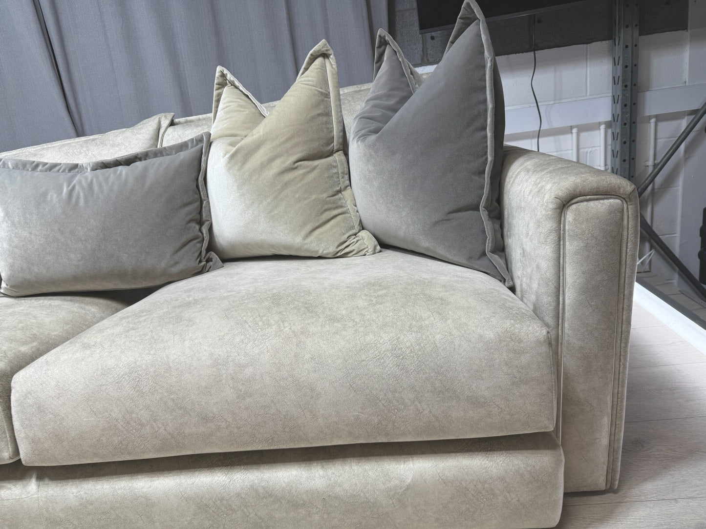 DFS Devine Corner Sofa in Oatmeal