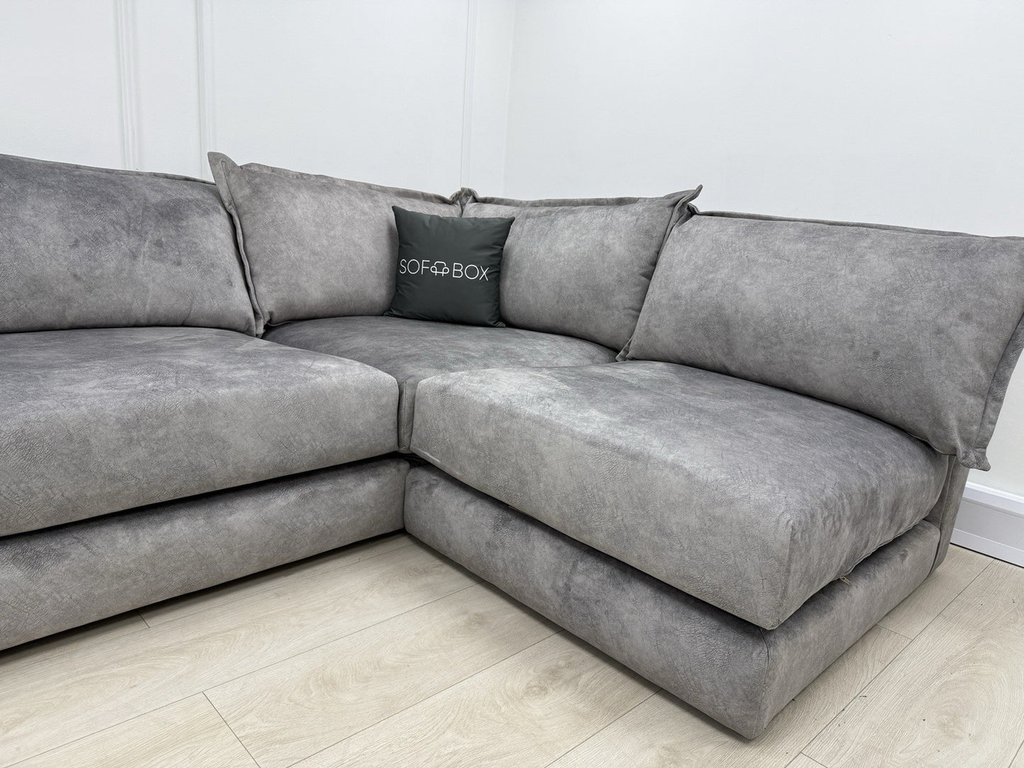DFS Devine Corner Sofa In Light Grey
