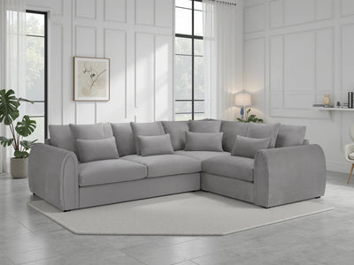 Mirabel Right Hand Facing Corner Sofa in Grey