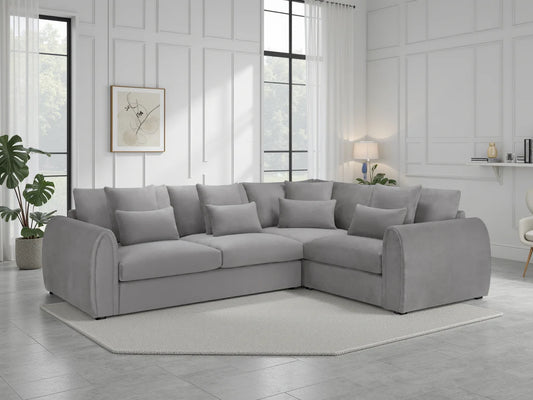 Mirabel Right Hand Facing Corner Sofa in Grey
