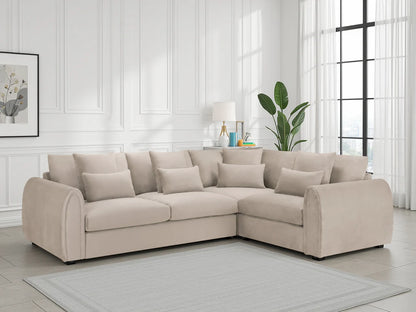 Mirabel Right Hand Facing Corner Sofa in Mocha