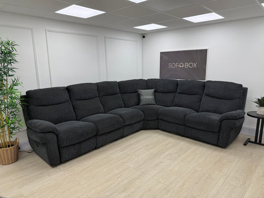 La-Z-Boy Tamla Power Plus Recliner Corner Sofa In Black