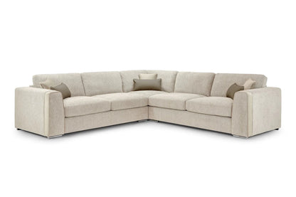 Naples Large Corner Sofa in Beige