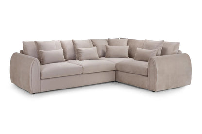 Mirabel Right Hand Facing Corner Sofa in Mocha