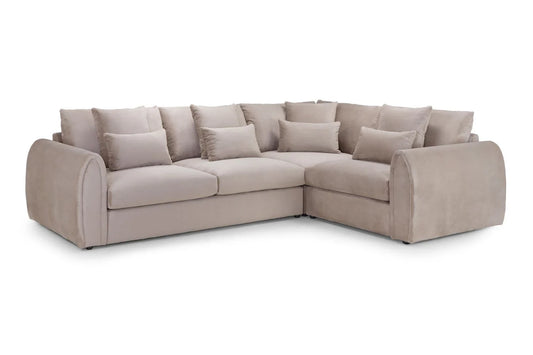 Mirabel Right Hand Facing Corner Sofa in Mocha