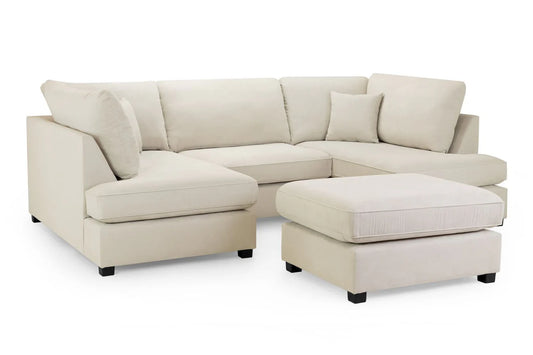 Carnaby Sofa U Shape Corner in Cream
