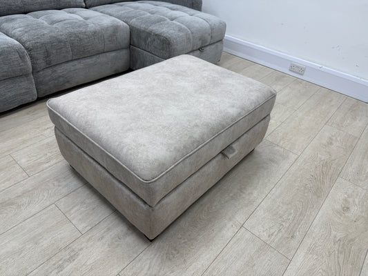 DFS Cherished Storage Footstool In Oatmeal