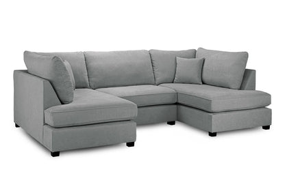 Carnaby Sofa U Shape Corner in Grey
