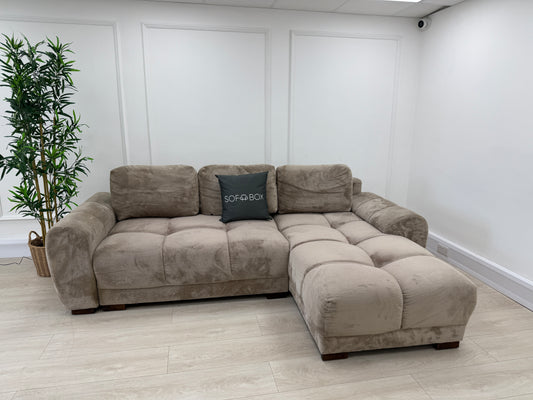 Azzuro Corner Sofa Bed In Beige