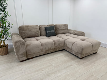 Azzuro Corner Sofa Bed In Beige