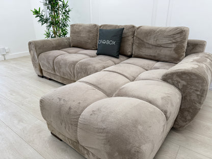 Azzuro Corner Sofa Bed In Beige