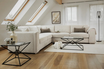 Naples Large Corner Sofa in Beige