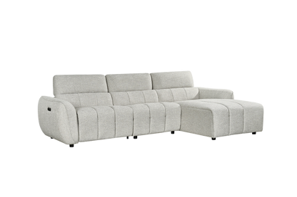 Triton Fabric Electric Recliner Corner Sofa