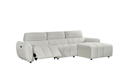 Triton Fabric Electric Recliner Corner Sofa
