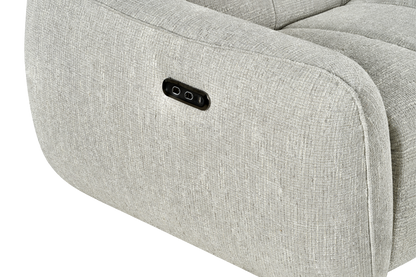Triton Fabric Electric Recliner Corner Sofa