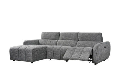 Triton Fabric Electric Recliner Corner Sofa