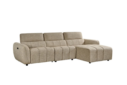 Triton Fabric Electric Recliner Corner Sofa