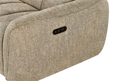 Triton Fabric Electric Recliner Corner Sofa