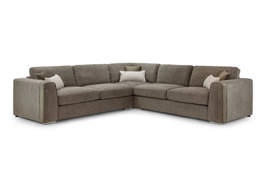 Naples Large Corner Sofa in Mocha