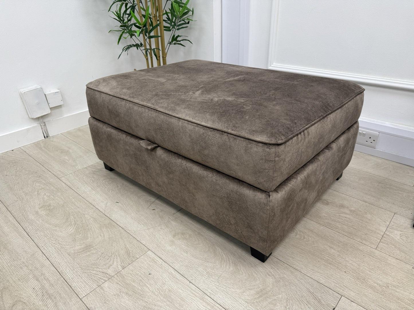 DFS Cherished Storage Footstool In Chocolate