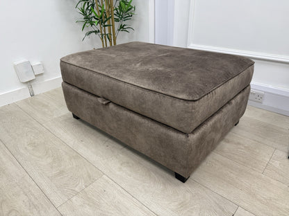 DFS Cherished Storage Footstool In Chocolate