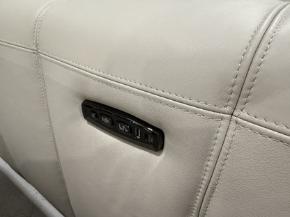 DFS Alivia Power Recliner Chair In Borelli Frost Leather