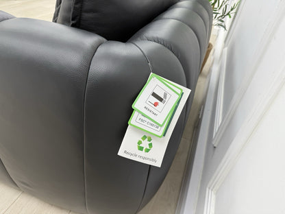 Sofology The Empress Love Seat In Black Leather