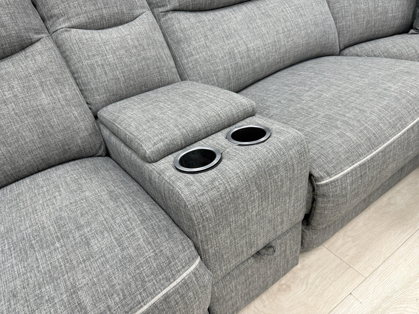 DFS Trek Power Recliner Corner Sofa In Charcoal
