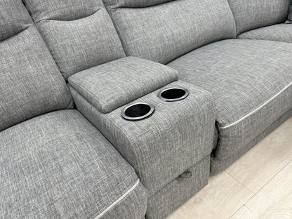 DFS Trek Power Recliner Corner Sofa In Charcoal