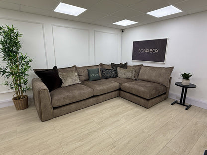 DFS Devine Corner Sofa In Chocolate Combination