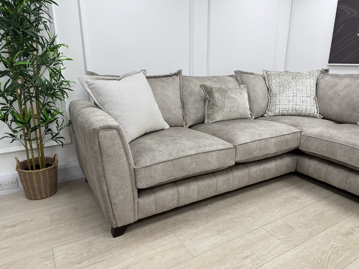 DFS Cherished Corner Sofa In Oatmeal