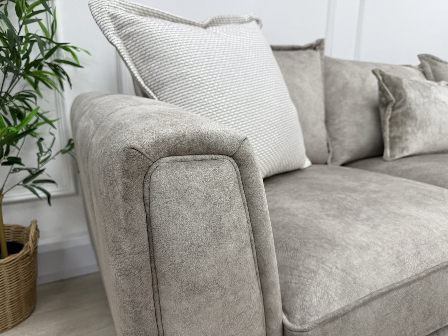 DFS Cherished Corner Sofa In Oatmeal