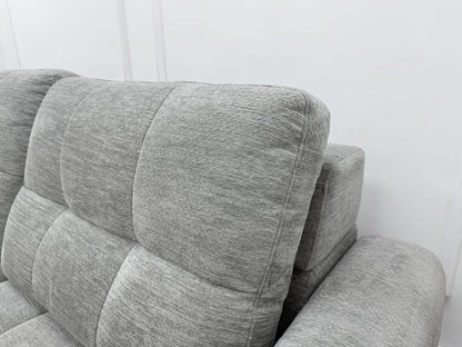 DFS Steller Motion Recliner L Shape Sofa In Mist Grey