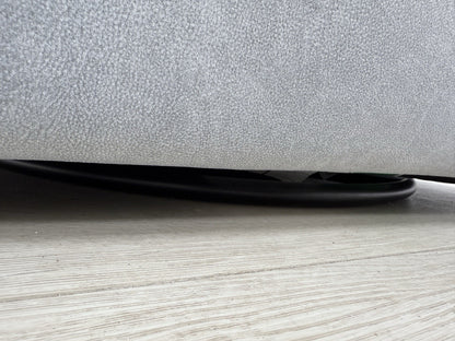 Sofology The Marvella Fabric Swivel Chair In Lifestyle Flecked Fabric Silver