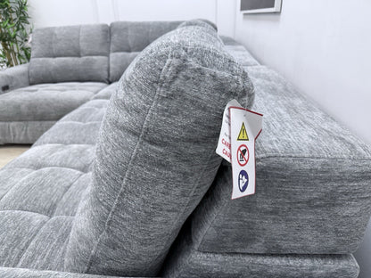 DFS Steller Power Slider Corner Sofa In Mist Grey
