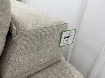 DFS Una Power Slider Chair In Oyster Fabric