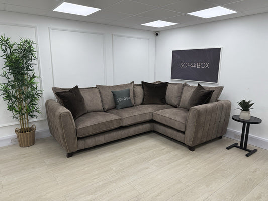 DFS Cherished Corner Sofa In Chocolate LHF