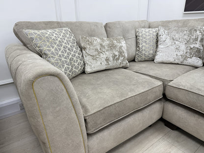 Furniture Village Mariah Corner Sofa & Armchair Set In Cream