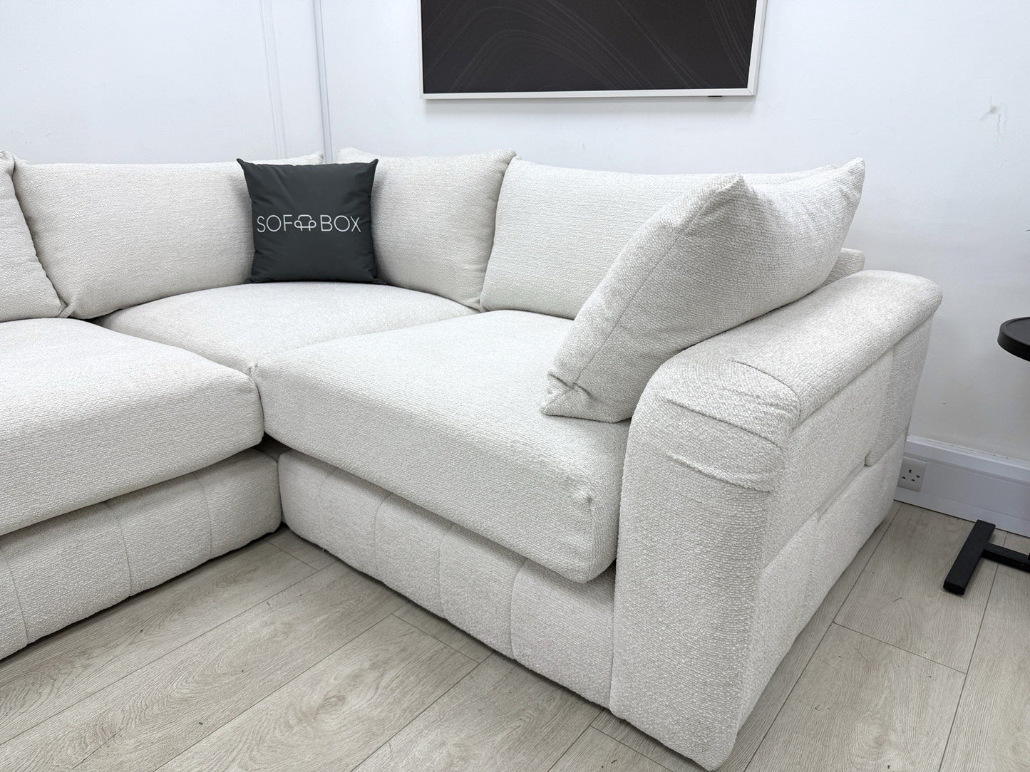 Sofology The Westwood Corner Sofa In Ecru Boucle Fabric