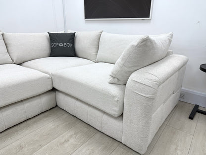 Sofology The Westwood Corner Sofa In Ecru Boucle Fabric