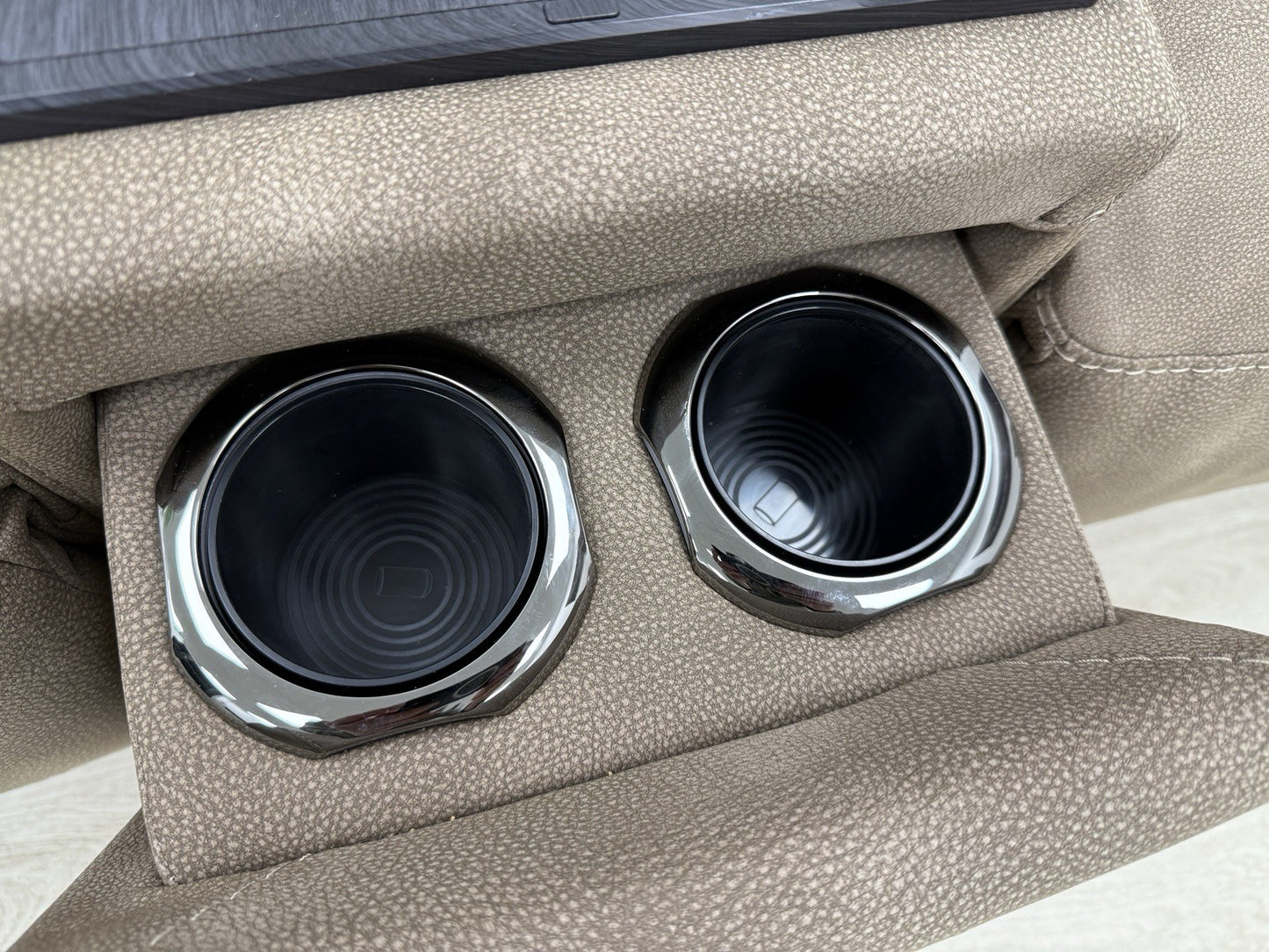 Furniture Village Nixon 2 Seater Power Recliner Sofa In Caramel Fabric